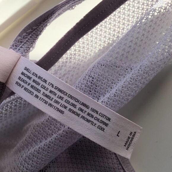 Auden Light purple Lingerie Babydoll Chemise Mesh and lace and panty set Large. - Picture 8 of 10